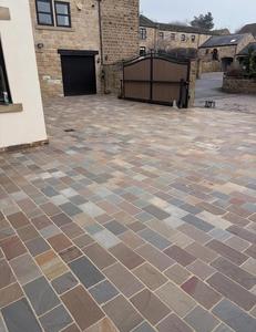 Dalles de pavé en grès naturel, coupées sur mesure, irrégulières, modernes, pour patio, allée décorative, jardin - Product Image 1