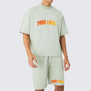 High-Quality 100% Cotton 2-Piece Sportswear <b>Set</b> - Casual Wear Lightweight Gym & Training Wear Summer Tracksuit for Men - Product Image 2