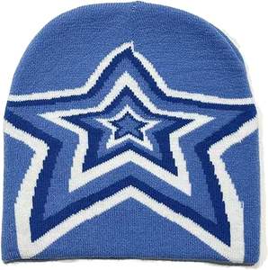 Gorro de Invierno Unisex con Tejido Jacquard, Logotipo Personalizado, Pompón de Piel Sintética, Gorro de Punto con Puño, Color Sólido, Cálido, de Poliéster/Algodón, Gorro Deportivo - Product Image 3