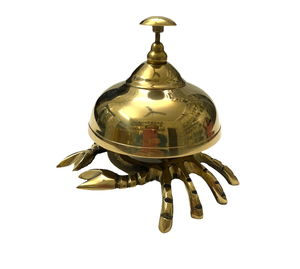 Cloche de bureau plaquée or, cloche de service en aluminium moulé, cloche de table décorative, cloche de comptoir pour hôtel, restaurant, réception - Product Image 2