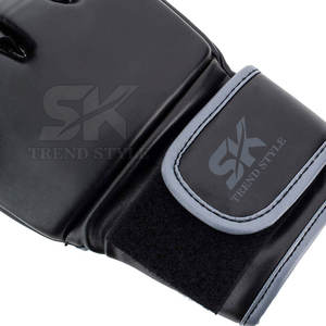 Guantes de entrenamiento de cuero de medio dedo, guantes profesionales de cuero de medio dedo, guantes de cuero de medio dedo de material duradero - Product Image 4