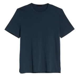 T-shirts pour hommes à manches courtes, grande taille, décontractés, été, tricotés, 100% coton, séchage rapide, OEM ODM - Product Image 1
