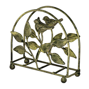 Porte-serviettes de table Grille Collection Porte-serviettes en fil plat sur pied antidérapant pour fournitures de décoration de cuisine et de maison - Product Image 1