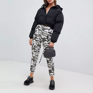 Chaqueta Corta de Invierno para Mujer, Estilo Bomber, Acolchada, Transpirable, con Cuello Grande, Tallas Grandes, Personalizable, Venta al Por Mayor - Product Image 4