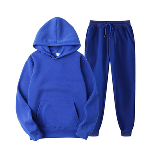 Custom 380 500gsm Regular Heavyweight Eco-Friendly Breathable Cotton Fleece Sweatsuit <b>Hoodie</b> Tracksuit Unisex Winter Sportswear - Product Image 1