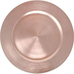 Plato de cobre martillado redondo para decoración de mesas en bodas y eventos, y vajilla para hoteles y restaurantes. - Product Image 4