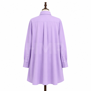 ชุดเดรสเชิ้ตแขนยาวคอปกพับได้ HMR Sorority Sisterhood พร้อมกระดุม  ไซส์พลัส  คอปกเสื้อแบบทูนิค มีกระเป๋า - Product Image 4