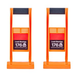 Set di 2 Sollevatori per Cartongesso in Plastica ABS con Maniglie, Capacità di Carico 80 kg, per Sollevare e Trasportare Pannelli in Compensato - Product Image 1