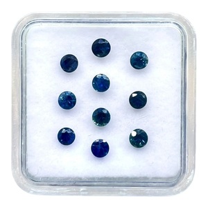 Zafiro azul natural de Ceilán de 3 mm, corte redondo, piedra preciosa suelta, zafiro azul a precio de mayoreo, lote al por mayor para la fabricación de joyas. - Product Image 3