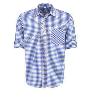 Chemise traditionnelle à manches longues à carreaux rouge et blanc pour hommes, style bavarois allemand, pour Lederhosen Oktoberfest Trachten - Product Image 2