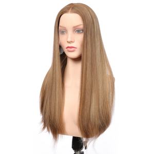 Peluca de Cabello Virgen Chino de Alta Calidad de 20 Pulgadas de Largo con Frente de Encaje Transparente, Peluca Rubia Teñida sin Pegamento para Mujer - Product Image 5