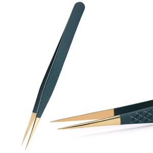 Pinzas Profesionales de Acero Inoxidable para Pestañas, Punta Suave, Herramientas de Precisión, 10 mm de Longitud, Aplicación de Pestañas Postizas, Personalizadas - Product Image 3