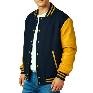 Chaquetas Varsity para Hombre, Nuevo Estilo, Logotipo Personalizado, Transpirables, Antibacterianas, a la Moda - Product Image 6