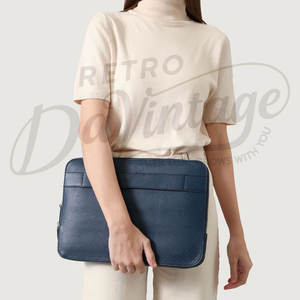 ซองใส่แล็ปท็อปหนังแท้พรีเมียม งานแฮนด์เมด ปกป้องอย่างดี สำหรับโน้ตบุ๊กขนาด 13-14 นิ้ว - Product Image 6