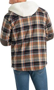 เสื้อแจ็คเก็ตผู้ชายแขนยาวผ้าฝ้าย 100% ลายสก็อตสไตล์ไบค์เกอร์ ใส่สบาย ทรงมาตรฐาน ติดกระดุม รุ่นใหม่ - Product Image 3
