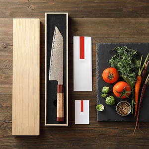 Couteau de chasse artisanal en acier damas cuivré, motif personnalisé, lame fixe, couteau de survie pour le camping en plein air avec manche en bois - Product Image 5