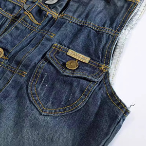 Breathable jean Denim Vest Jacket Cargo Custom Logo Men Jeans Jacket for Men Denim Vest Custom Logo - Product Image 3