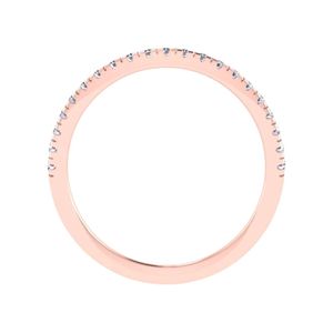 Anillo de doble banda en oro rosa para mujer, elegante joyería de moda, anillo de plata de ley con cristal, accesorio llamativo y elegante, regalo para uso diario - Product Image 2