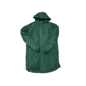 Men's Hooded Puffer <b>Jacket</b> Zipper Closure Solid Color <b>Long</b> Length Polyester Material <b>Waterproof</b> Casual Autumn Wear - Product Image 2