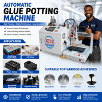 Máquina de Encolado Automática CNC de 3 Ejes para Sobremesa, Sistema de Dispensación de Alta Precisión para Resina Epoxi, Silicona y Poliuretano de Dos Componentes