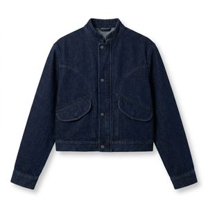 Custom Womens Denim <b>Jacket</b> Enzyme Wash <b>Patches</b> for Streetwear Brands Wholesale Factory Direct Bulk Supply - Product Image 3
