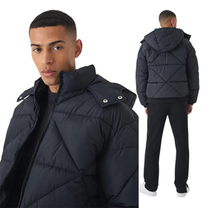 Dernière Veste Matelassée Tendance en Promotion, Style Streetwear, Manteau d'Hiver Chaud Rembourré pour Hommes, Fournisseur de Vêtements Décontractés Personnalisés - Product Image 2