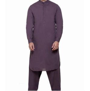 Costume homme 2 pièces personnalisé, couleur unie, décontracté, pour mariage en plein air, fête, shalwar kameez, vêtements pakistanais, ethnique, respirant, kameez salwar - Product Image 1