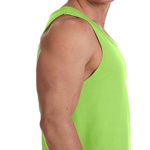 Camisetas sin Mangas para Hombre, de Algodón, Color Sólido, Transpirables, Ajustadas, Casuales, para Gimnasio, Correr, Cómodas, Camiseta Interior Masculina - Product Image 5