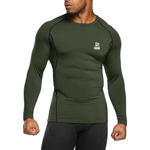 Casual Wear High Quality Men <b>Compression</b> <b>Shirts</b> Lightweight Long Sleeve Eco-Friendly Quick Dry Breathable Spandex/Polyester - Product Image 5