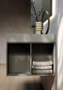 Meuble-lavabo mural de salle de bain de style européen moderne personnalisé JY Project, miroir, armoire en bois de luxe, MDF imperméable - Product Image 4