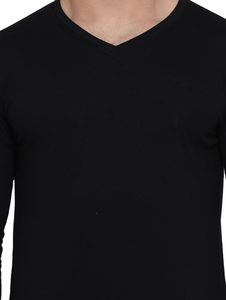 T-shirt homme manches longues en polyester pour la gym, le yoga et les occasions décontractées - Product Image 1