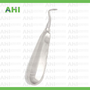 Élévateur de racine Miller Apexo Twist-71 manuel en acier inoxydable certifié CE Classe I Instrument dentaire AHI-6105 Argent Poignée ergonomique - Product Image 4