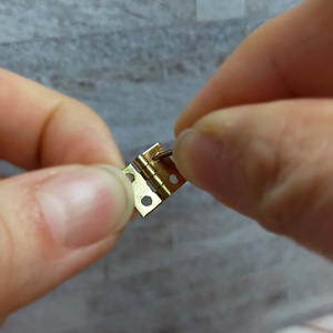 Miniature Scale 1:12 Metal Hinge & <b>Screw</b> <b>Set</b> (<b>Set</b> of 20) Furniture Toy for Dollhouse Decoration for Ages 14+ - Product Image 5