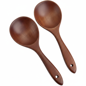 Cuchara de Cocina de Madera de Acacia Natural, Utensilio de Cocina Ecológico y Duradero para el Hogar, Cocina y Restaurante - Product Image 1