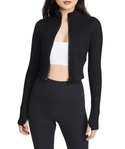 Ensemble de yoga 2 pièces pour femme, asymétrique à une épaule, taille élastique, en polyester, antibactérien, sans couture, idéal pour l'exercice et le sport, économique - Product Image 1
