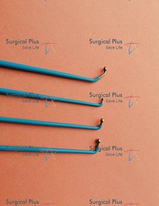Ensemble de 4 micro-dissecteurs neurochirurgicaux expansibles de haute qualité, 9,5'' bleus, isolés, certifiés CE - Product Image 2