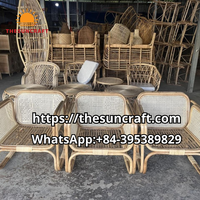Vente en gros de banc en rotin naturel, osier de rangement au chaud par fabricant du Vietnam pour la maison, le couloir, la chambre à coucher, les hôtels en plein air