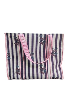 100% Cotton Multicolor Handblock Printed Quilted Shoulder <b>Tote</b> Bag - Everday Shopping Bag - Product Image 2