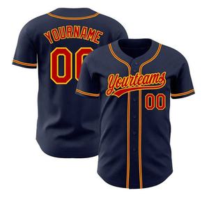 Maillots de baseball pour hommes en polyester à séchage rapide, design sublimé, personnalisation complète du nom et du logo, service OEM - Product Image 1