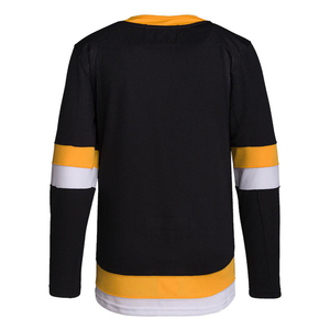 Camiseta de Hockey sobre Hielo para Hombre de los Boston Bruins, Invierno, Negra, Amarilla y Blanca, Cuello Redondo, Manga Larga, Malla Transpirable, Corte Regular para Adultos - Product Image 2