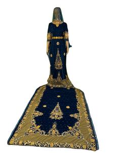 ชุดเดรสเจ้าสาวคลาสสิกทรงเมอร์เมด/ทรัมเป็ต ยาวแบบมาตรฐาน ประดับด้วยลูกปัด - Product Image 2