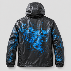 Custom OEM Mens Water Reactive Color Changing Hooded Jacket Waterproof Windproof Outdoor Sportswear Wholesale <b>Lightweight</b> <b>Coat</b> 2 - Product Image 4
