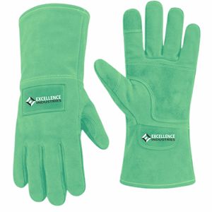 Guantes de Soldadura de Cuero Resistentes al Calor, Guantes de Seguridad para Trabajos Industriales, Soldadura de Metales y Uso en Talleres - Product Image 1