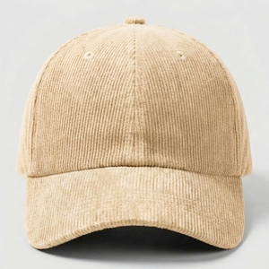 Casquette de baseball en velours côtelé personnalisée OEM ODM, marron, unisexe, réglable, décontractée, pour le sport, les voyages, toutes saisons, adulte - Product Image 4