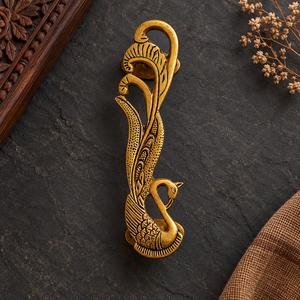 SHUHBHAM Tirador Decorativo de Latón con Diseño de Pavo Real y Cisne, 7 Pulgadas, Tirador Dorado Antiguo con Forma de Pájaro para Gabinetes, Armarios y Muebles - Product Image 6