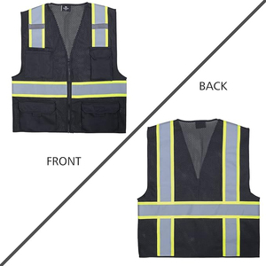 Gilet de sécurité réfléchissant de classe 2, haute visibilité, imperméable, avec logo personnalisé, pour le travail, de la marque SELF INDUSTRIES - Product Image 4