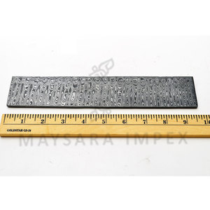 Barra de Acero de Damasco Hecha a Mano con Patrón de Pluma, 12 Pulgadas de Largo y 5mm de Grosor, Material para Fabricación de Cuchillos - Product Image 6