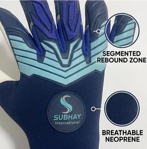 Subhay International Football Goalkeeper Gloves Full Finger Breathable Neoprene Segmented <b>Rebound</b> Zone Unisex Sports Gear - Product Image 1