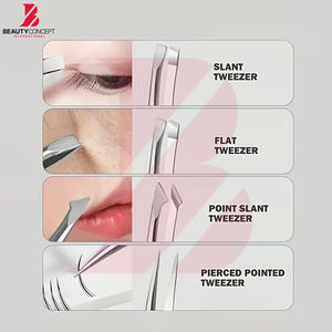 Pince à épiler de précision en gros, kit d'outils d'épilation et de toilettage pour sourcils, barbe et application de maquillage - Product Image 2