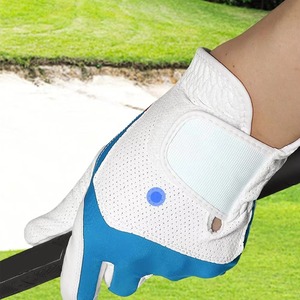 Gant de golf en microfibre bleu et blanc, main droite, respirant, fermeture auto-agrippante, unisexe, sports de plein air - Product Image 2